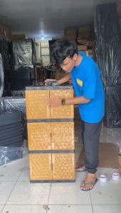Lemari Plastik Susun 3 Tingkat Diamond Tabitha - Warna Variatif | Lemari Pakaian kotak penyimpanan Baju serbaguna