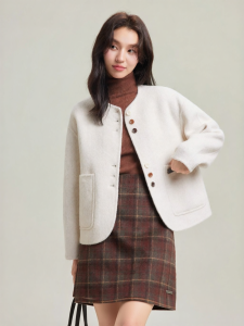 MOVK | Áo Khoác Lông Cừu Đôi Mặt Elegent Dành Cho Phụ Nữ
