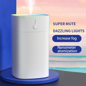 400ml Mute Humidifier Air Purifier Diffuser Humidifer for Aroma in Office Home Car Night Light LED Desktop Silent Nano Aromatherapy Diffuser
