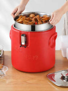 LIANMEI | Commercial Insulated Stainless Steel Bucket with Glass Lid