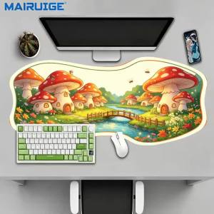 Special Shaped Fairy Tale Mushroom House Play Mat Smooth Cloth Surface Creative Large Size For Kids Room