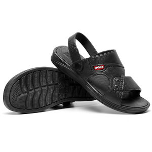 Dép Xỏ Ngón Đế Dày Bằng Cao Su Thoáng Khí Mùa Hè Cho Nam Đi Biển Đế EVA Dép Xỏ Ngón Ngoài Trời Chống Trượt