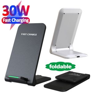 ♥【Readystock】 + FREE Shipping ♥ 30W Wireless Charger Stand for iPhone 14 13 12 11 Pro X XS Max XR Samsung Galaxy S23 S22 S21 Type-C Fast Charging Dock Station
