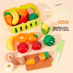 QU RAN | Cuttable and Peeling Educational Fruit & Vegetable Toy