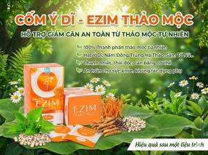 5 Hộp Ezim Thảo Mộc - Giảm cân hiệu quả - Hộp 15 gói - Hàng chính hãng có thẻ bảo hành