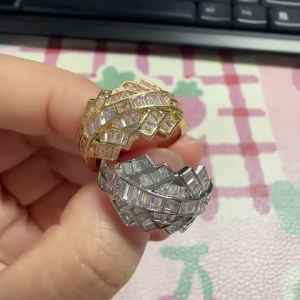 Huitan Simple Geometric Women Ring Silver Color/Gold Color Fashion Party Daily Holiday Versatile Accessories Jewelry Inlaid CZ