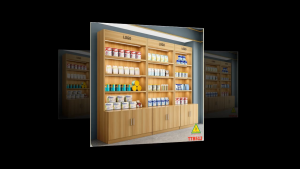 TỦ TRƯNG BÀY SẢN PHẨM GỖ MDF CAO CẤP MẪU TTB512 - NỘI THẤT LẮP RÁP VIENDONGADV