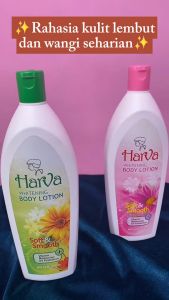 HARVA Whitening Body Lotion (Pink) - 600ML | Handbody Pemutih Pencerah Kulit