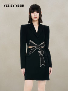 Luxury Bow Waist Cutout Dress