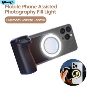 elough | Magnetic Smartphone Camera Shutter Grip Bluetooth Selfie Handle With Fill Light Type C Port Photo Stabilizer For iPhone Android