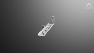 B.G.B Extendable Cable Organizer Thickened 28.5~55cm Cable Management under desk Tray Table PC Computer Cord Socket Holder Desk organizer rack Under desk storage rack Under desk tray