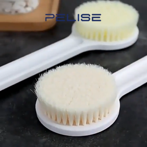 Pelise Soft Bristle Bath Brush with Long Handle-Exfoliating Back Scrubber Skin Cleansing Spa Brushes