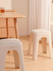 Citylife Upholstered Square Stool Cushioned Seat Stackable Heavy Duty Home Furniture Dining Guest Chair