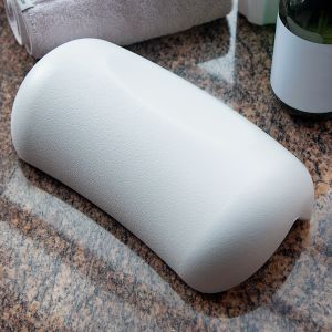 Waterproof Non-Slip Spa Bath Pillow for Hot Tub – Memory Foam Padded Head & Back Cushion with Suction Cups Comfortable Bathtub