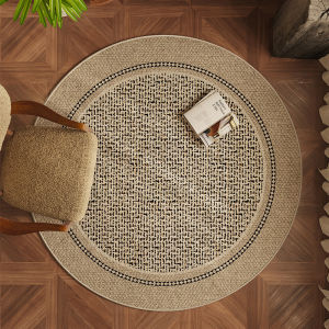 European-Style Round Office Carpet Living Room Sofa Coffee Table Blanket Study Chair Rocking Chair Bedroom Bedside Blanket Decor