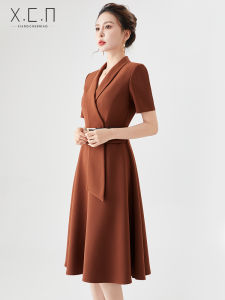 Elegant Professional Summer Dress Womens Business Attire Tea Break French Style Administrative Work Uniform Formal Skirt