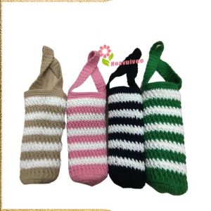 Túi đựng bình Giữ Nhiệt móc len thủ công/ túi đựng bình nước tiện lợi cho bé đén trường 350ml - 500ml