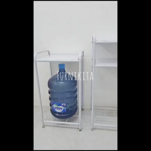 RAK GALON MEJA DISPENSER DAN MAGIC JAR MAGIC COM SUSUN 2 dan SUSUN 3 Rak Penyimpanan Galon Putih Dan Hitam Garansi Penjual Rak Galon Rak Galon Untuk Rumah Tangga - Lazada