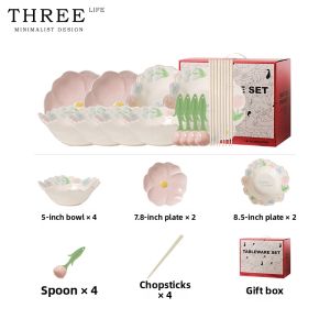 THREE LIFE | Gloss Underglaze High-Value Tableware Set