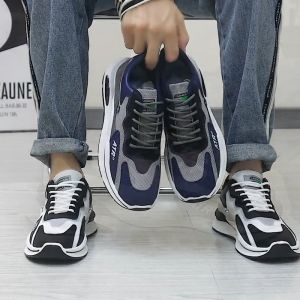 ASTERIX Sepatu Sneakers Pria Casual Sporty Bahan Suede Elastis Anti Slip Terbaru Import - Murah