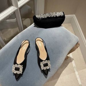 Giày sục nhung quai sau mũi nhọn 3 phân GB58