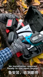 6 Inches Mini Chainsaw Wireless Clipping Saw 68v Battery Rechargeable Lithium Battery Electric Saw Clipping
