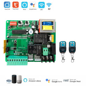 220V-230V AC Tuya Wifi Sliding Gate Motor Control Board LED Indication Electric Door Motor Circuit Board 433mhz Remote Control