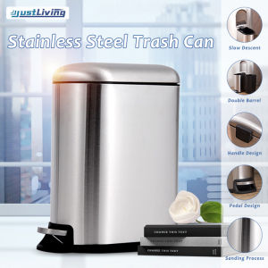 JustLiving 2.6 Gallon Stainless Steel Step Trash Can: A Comprehensive Guide