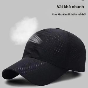 Mũ Bóng Chày Chống Nắng Mùa Hè Cho Nam Nhanh Khô Thoáng Khí Điều Chỉnh Được Kiểu Dáng Kẻ Caro Mũ Ngoài Trời