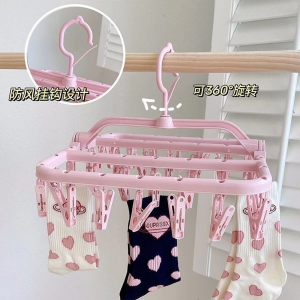 กิ๊บตากางเกงผ้าพลาสติกแบบพับได้สำหรับผู้ใหญ่และเด็ก กิ๊บตากางเกงแบบอเนกประสงค์สำหรับใช้ในหอพักนักศึกษาและห้องน้ำของเด็ก