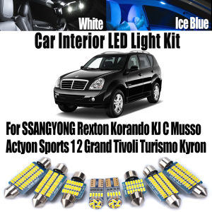 LED Interior Light Car Map Bulbs Kit Canbus For SSANGYONG Rexton Korando KJ C Musso Actyon Sports 1 2 Grand Tivoli Turismo Kyron
