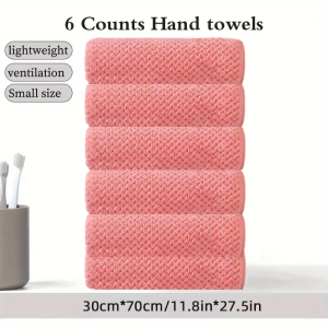 6-Piece Ultra Soft Towel Sets - Fast Drying Highly Absorbent Towels Skin-Friendly & Durable for Showers Gyms Hotels Saunas Mul