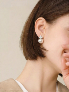 YISHU | Bông Tai Đẹp Sang Trọng Từ Ngọc Trai Nước Ngọt s925 Bạc