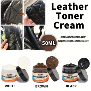 Leather Color Repair Cream - Multi-Purpose Dye for Shoes Bags Sofas and Scratched Leather | Repairs Wear Cracks and Fading