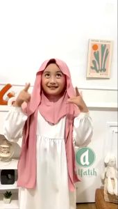 Jilbab Anak Pashmina Inner Oval Jersey Premium 4 Sampai 10 Tahun