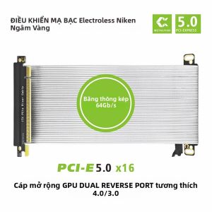 Cáp Nối Dài GPU METALFISH PCIe X16 Cho Khung Máy Tính ITX Vỏ Máy Nhỏ Gọn Tương Thích Với RTX 5090/4090 & RX 7900 XTX