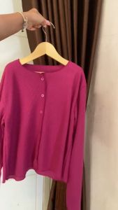 bye lovely - Cardigan Rajut / Cardigan Crop top waffle crop top cardigan / wafel criwil / cardigan rajut wanita / atasan wanita / kaos lengan panjang wanita