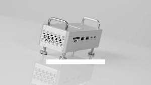 Ulanzi QT03 Docking Station SSD Enclosure Cooling Fan SD Memory Card Reader Hub USB Type-C HDMI 3.5mm Audio Jack Port For Mac Mini Windows PC Tablet Phone