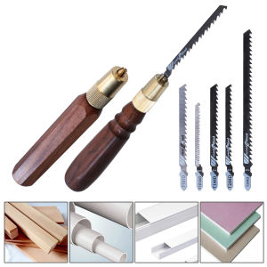 Mini Hand Saw Set with High Carbon Steel Coarse & Fine Tooth Saw Blade for Cutting Wood with Replaceable Blade and Wood Handle