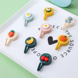 Talao Cartoon Sticky Hook Simple and Cute Little Hooks Bedroom Wall Hanging Coat Rack