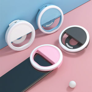 USB Charge Led Selfie Ring Light Mobile Phone Lens LED Selfie Lamp Ring for iPhone Samsung Xiaomi Huawei Phone Selfie Light