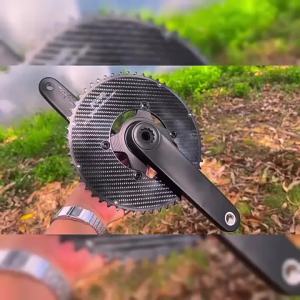 Bộ Trục Giữa Xe Đạp Đường Trường RIRO Siêu Nhẹ Bằng Sợi Carbon Hollowtech 11/12 Tốc Độ Hệ Thống Đĩa Xích Đôi Tích Hợp