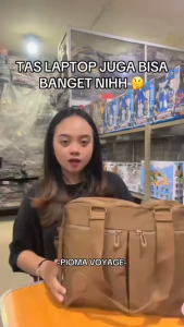 OMIPABAGS Pioma Voyage Tas Selempang Wanita SlingBag HandBag Besar Tas Tenteng Nylon Waterproof