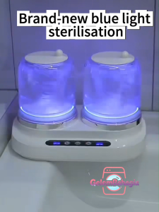 Dual-Tub Wireless Mini Washing Machine | Blue Light Sterilization | 2L Large Capacity | Type-C Rechargeable | Hand-Wash Simulation | Deep Cleaning for Underwear & Baby Clothes