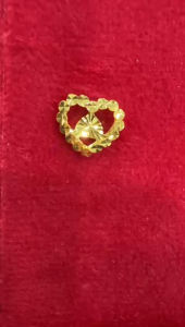 POH HENG Jewellery 22K Heart Earrings in Yellow Gold [Price By Weight]