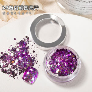 Korean Big Sequins Nail Shimmering Powder Hot-Selling Chameleon Ins Glitter Laser Hexagon Sequins Nail Jewelry