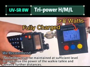 Baofeng Original UV-5R Walkie Talkie 8W TriPower Dual Band Free Headset Two Way Radio 10km Long Range Portable Handy Radio