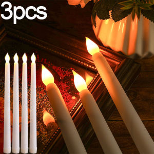 เครื่องตกแต่งร้านอาหาร LED โคมไฟ ขั้วยาว เทียนไฟฟ้า ไม่มีเปลวไฟ สำหรับงานเลี้ยง แบบเทียนไฟฟ้า