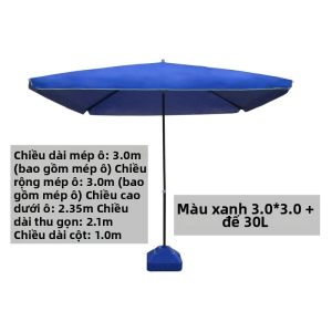 MOLORE | Ô Dù Ngoài Trời Hình Vuông 3m
