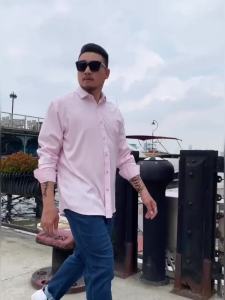 เสื้อเชิ๊ตผู้ชายไซส์ใหญ่ 3XL-11XL รอบอกเสื้อ 44-60 นิ้ว แขนยาว สีขาว - goya150